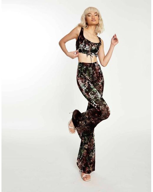Collective The Label Natural High Waisted Flared Trousers