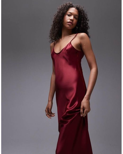 Pink cami slip dress hotsell