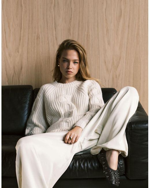 ASOS Natural – oversize-pullover