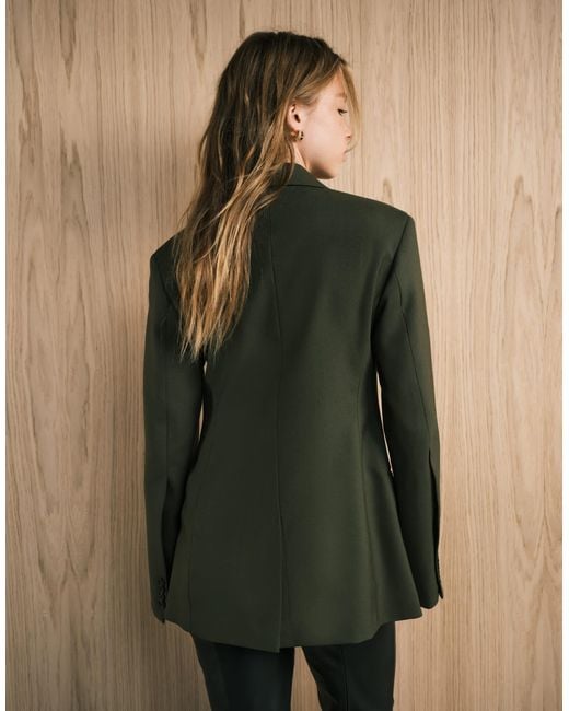 ARKET Green Pure Wool Blazer