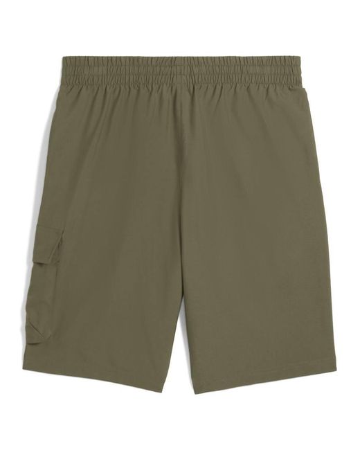 PUMA Green Essentials No.1 Logo Woven Cargo 9" Shorts for men