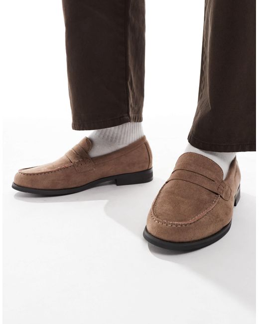 SEQWL Brown Hero Saddle Loafers for men