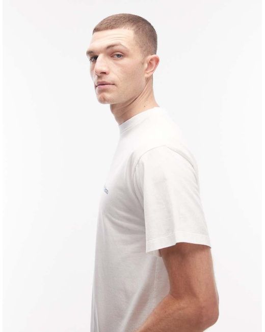 No Problemo White 100% Cotton T-Shirt With Mini Logo for men