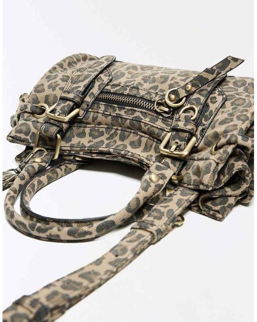 Bershka Green Mini Buckle Bag