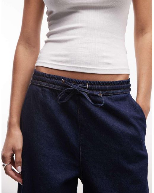 Reclaimed Vintage Blue Pull On Barrel Jean Co-ord