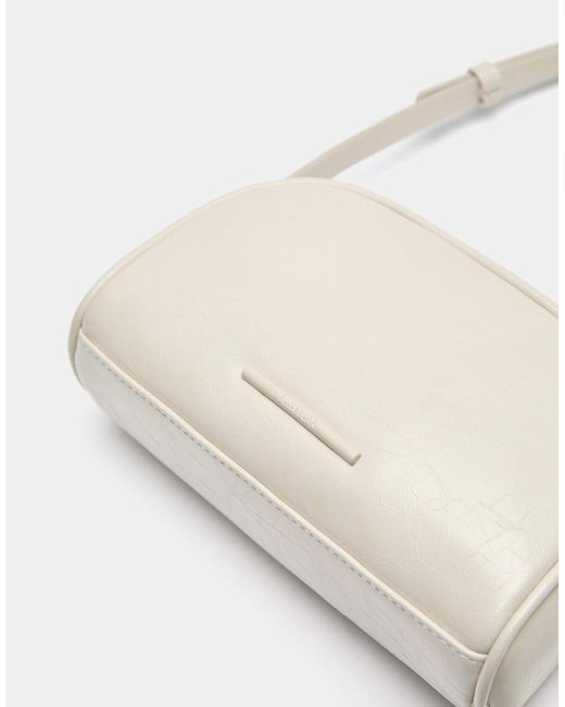 Pull&Bear White – basic-umhängetasche