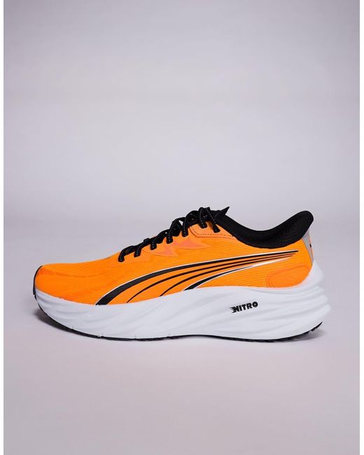 PUMA Gray Velocity Nitro 4 Trainers for men