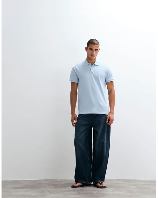 ASOS White Essentials Regular Fit Polo for men