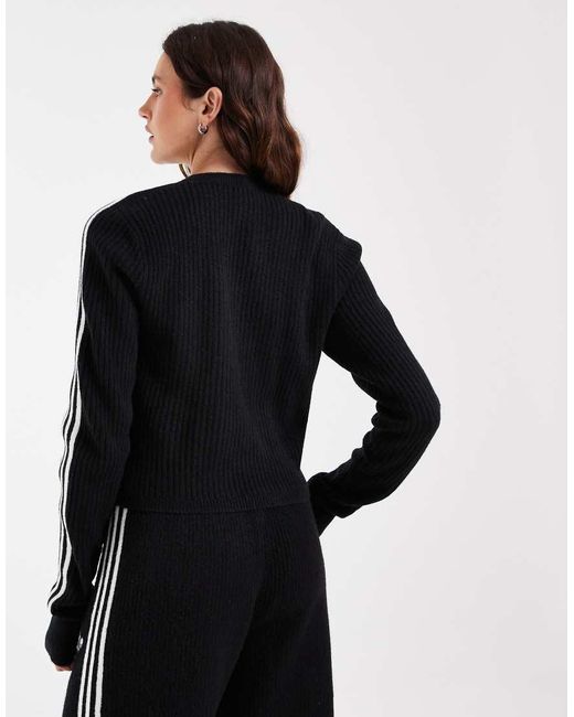 Adidas Originals Black X Jennie Knitted Wrap Cardigan
