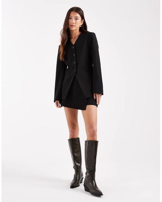 ONLY Black Tailored Skort Co-ord