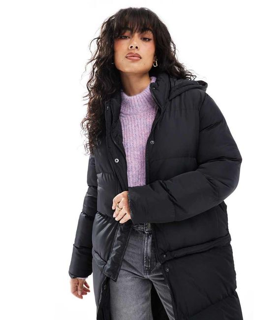 Threadbare Gewatteerde Puffer Jas in het Black