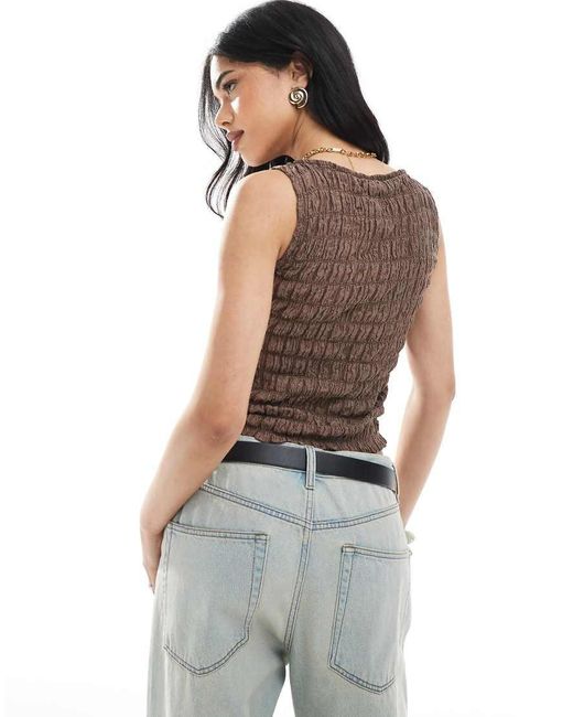 ASOS Gilet Met Knoopsluiting in het Brown