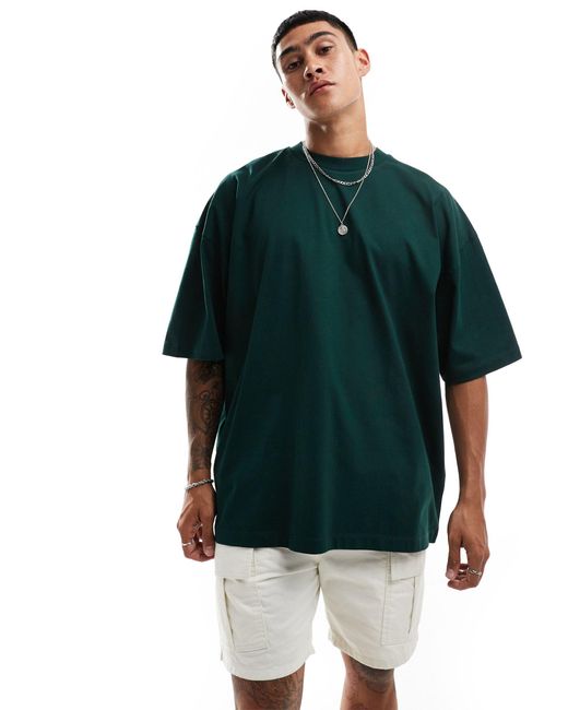 ASOS Green Extreme Oversized T-shirt for men