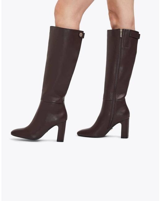 Carvela Kurt Geiger Brown Jackpot Wide Fit Knee Boots