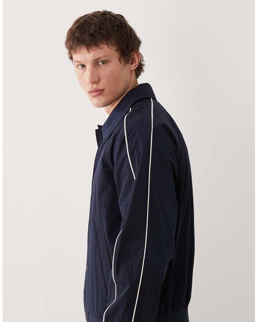 Calvin Klein Blue Nylon Bomber Jacket for men