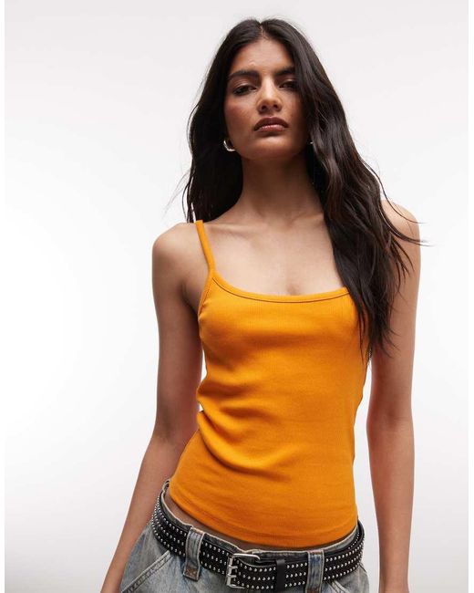 Collusion Orange Rib Cami