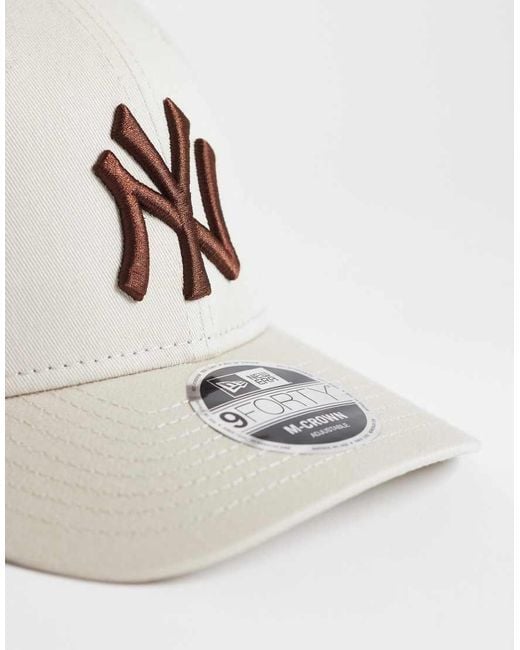 KTZ White Ny Yankees 9forty Contrast Logo Cap for men