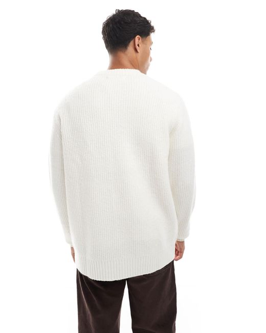 Jack & Jones – oversize-pullover in White für Herren