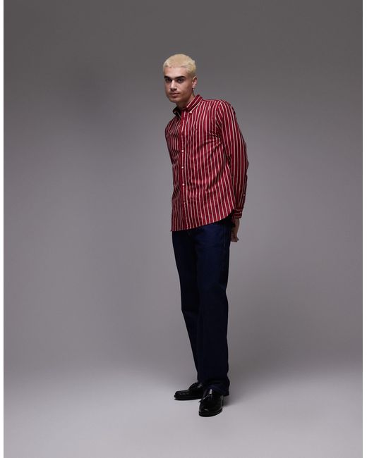 Tommy Hilfiger – oxford-hemd in Red für Herren