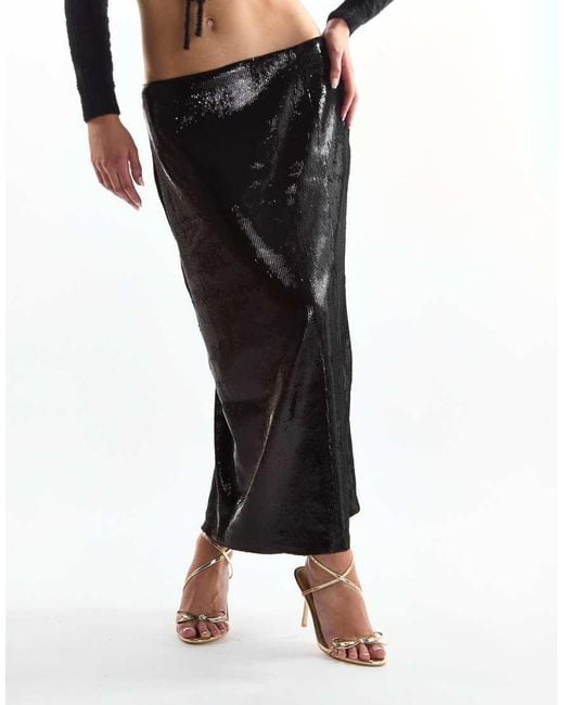 Glamorous Black Pencil Skirt With Split