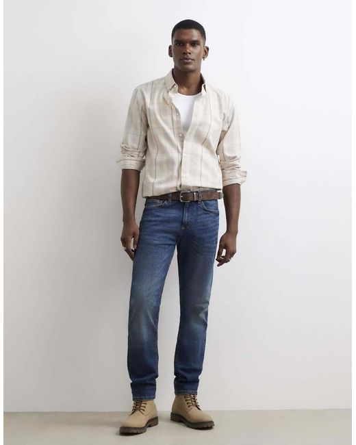 River Island White Slim Fit Jeans for men