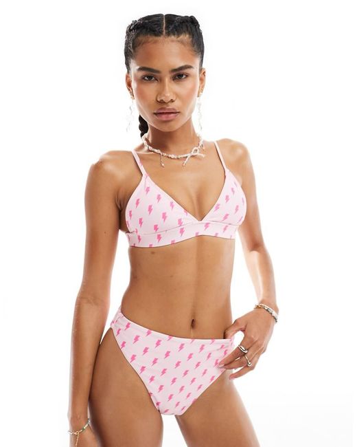 OOSC Pink Strike Of Luck Mix And Match Mile High Bikini Bottoms