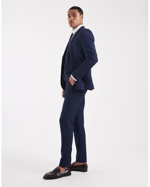 Jack & Jones Blue Super Slim Trousers for men