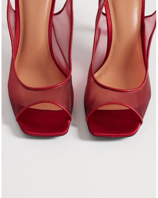 JW PEI Pink Serenity Open Toe Mesh Slingback Sandals