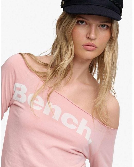 Bench x Superdry & Co Blue Fitted Long Sleeve Layer Top