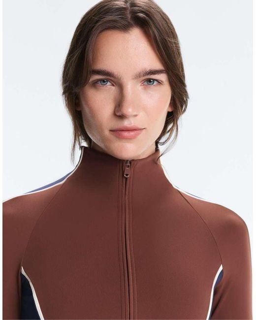 Oysho Red Light Warm Colour-Block Technical Jacket