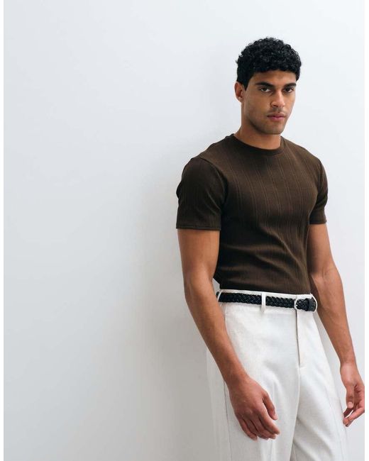 ASOS White Slim T-shirt for men
