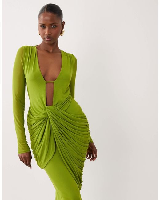 little black dress with sweater Millie Knit Turtleneck Mini Dress, / S summer-kickoff-2026 Dress up with heels Chartreuse Bridesmaid Dress Matte Color:Midnight Navy