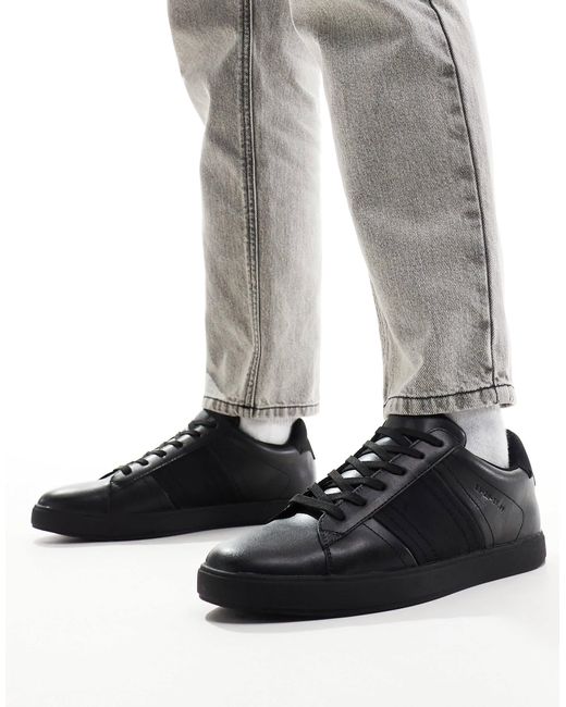 River Island – e sneaker in Black für Herren