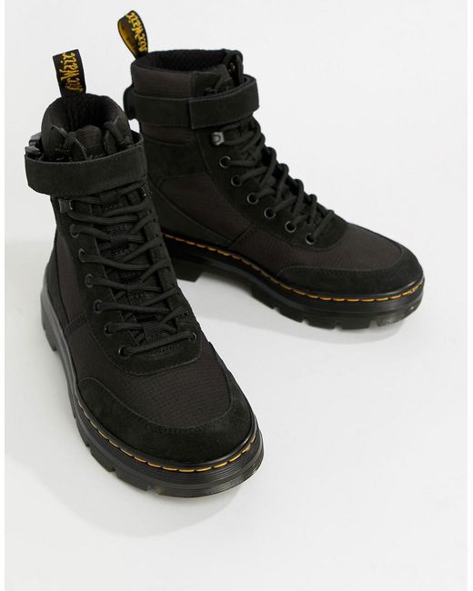 Dr. Martens Combs Black Utility Boots