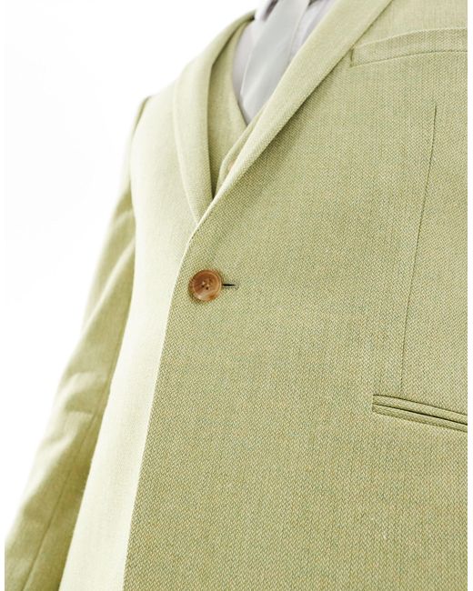 Wedding - veste ASOS pour homme en coloris Green