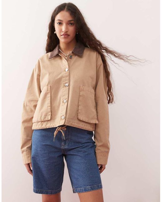 Miss Selfridge Blue Barn Jacket