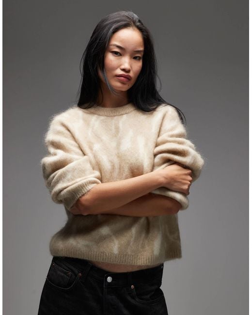 & Other Stories Gray Mohair Super Soft Hairy Knit Sweater