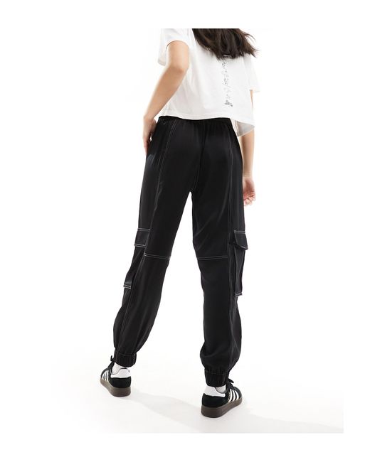 AllSaints Black Fran Cuffed Pants