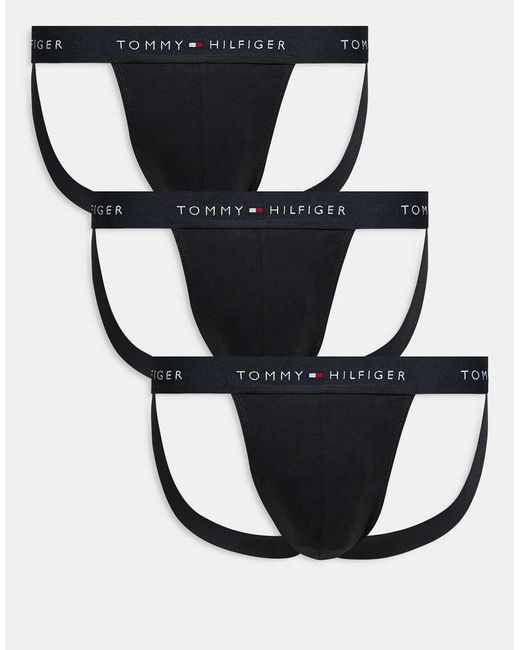 Signature Essentials di Tommy Hilfiger in Black da Uomo
