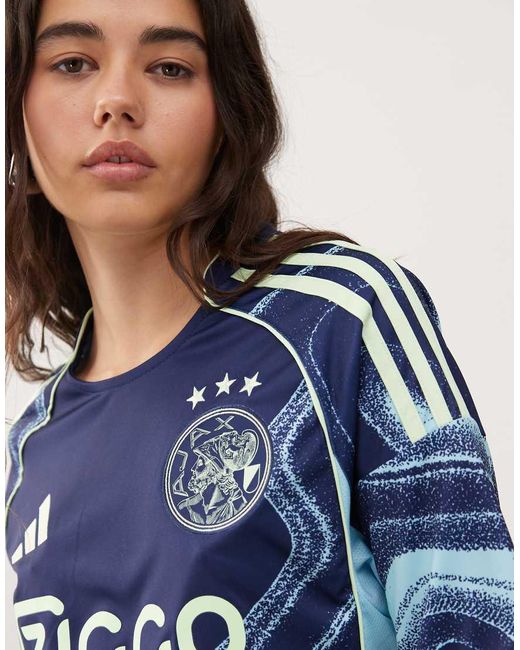 Adidas Originals Blue Adidas Football Ajax 25/26 Away Jersey
