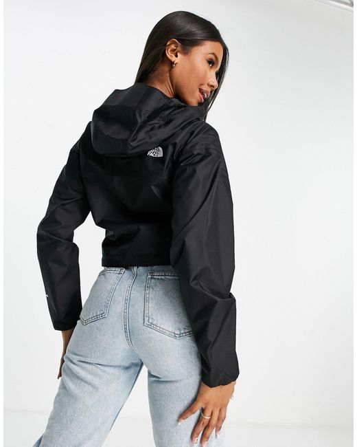 The North Face Quest Cropped Jacket in Black | Lyst