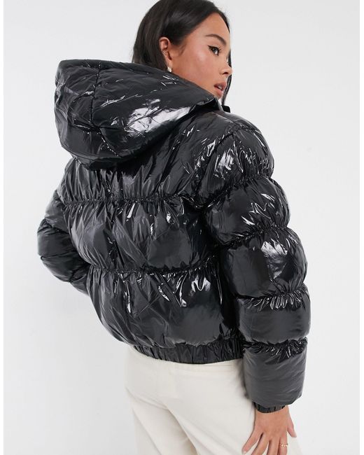 Brave Soul Abiona Vinyl Padded Jacket 