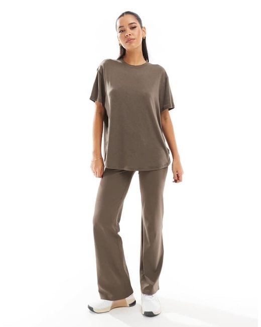 Nike Gray Nike One Training Dri-fit Fold Over Flared leggings