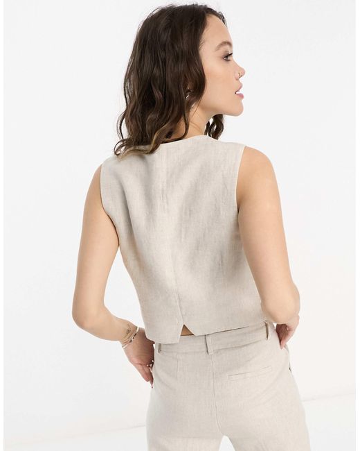 & Other Stories Natural Linen Waistcoat