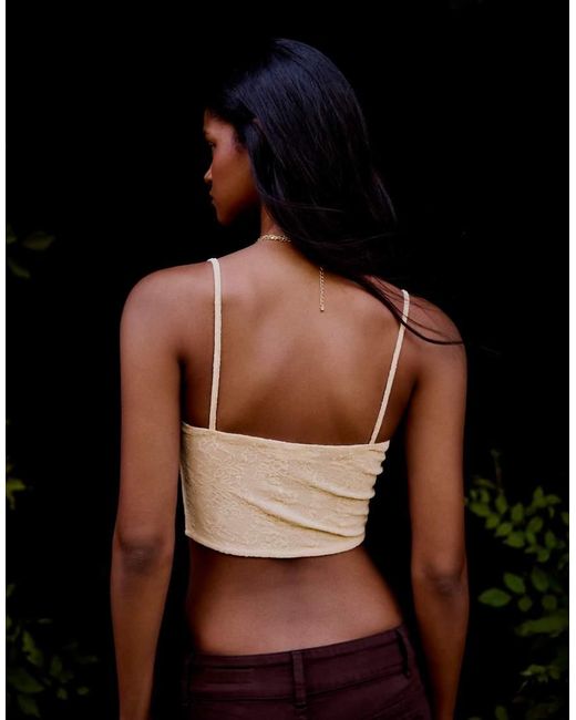 Bershka Black Lace Corset Camisole