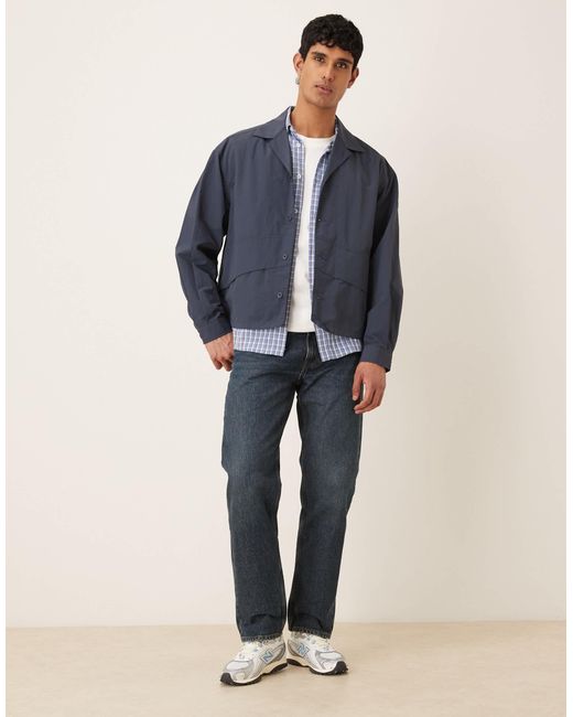 ASOS Blue Lightweight Nylon Jacket for men