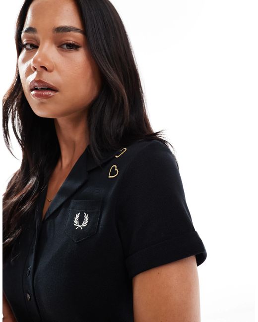 Fred Perry Black – kleid aus pikee