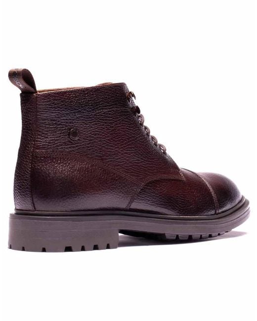 Base London Purple Mercer Toe Cap Boot for men
