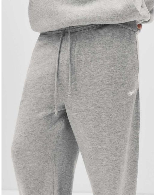 Pull&Bear Gray Stwd Tracksuit Bottoms for men