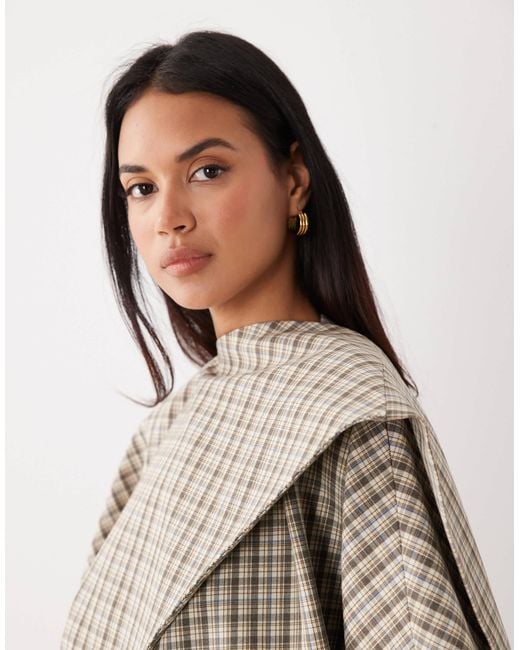 ASOS Blue Wrap Scarf Batwing Jacket